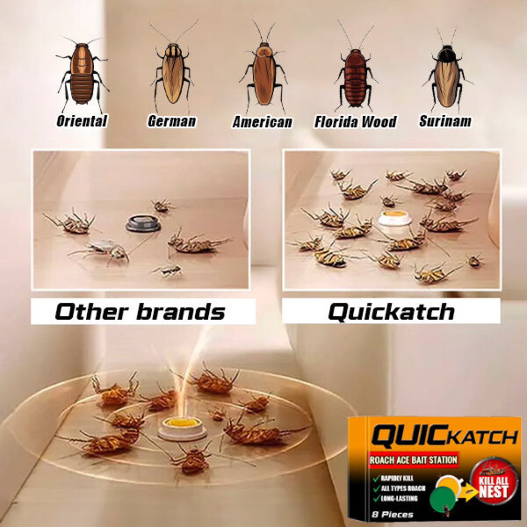 Bait station for cockroaches
