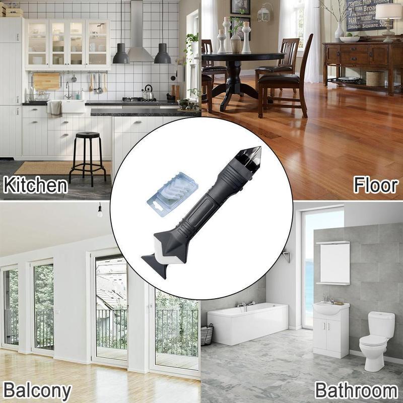 3-i-1 silikon tetningsverktøy – Presisjon og allsidighet for dine fuger